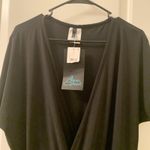 Aqua Green  Women's Swim Suit Romper Jumpsuit Shorts 1 Piece Size Large Black Photo 1