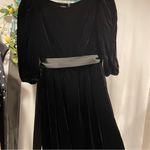 Oscar de la Renta Vintage 70’s-80’s velvet boatneck maxi ribbon waist maxi gown Photo 8