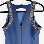 Lilly Pulitzer  Womens Chrissy Sleeveless Beaded Shift Dress True Navy 6 Photo 4