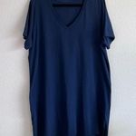 Universal Standard  Tesino Washed Jersey Dress Navy Photo 0
