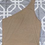 brown one shoulder top Tan Size M Photo 0