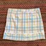 IZOD  XFG COOL FX BLUE & YELLOW PLAID PLEATED HEM GOLF SKIRT SKORT Photo 2