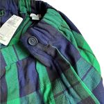 Aerie  Pleated Plaid Mini Skirt Green/Blue Small Photo 6