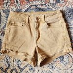 American Eagle  Golden Khaki High Rise Shortie Denim Shorts Size 2 Photo 1