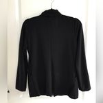 Eileen Fisher  Women S Black Viscose Nylon Spandex Double Zip Jacket Top Stretch Photo 3