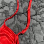 Peter Nygard  women's large multicolor roll sleeve tunic red beaded sheer light Photo 13