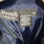 Sag Harbor Harbor Nights by Dress Navy Formal Long Dress w/ Draped Back Sz 8 NWT Photo 7