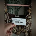 ASTR  The Label Toni Ruched Halter long sleeve peplum floral top Photo 3