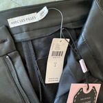 Avec Les Filles Black Leather Flare Pants  Photo 4