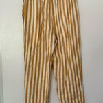 Madewell  Women’s Tapered Huston Pull On Stripe Linen Crop Pants Size XS Photo 6