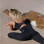 Free People Movement FP Movement Womens black high-rise diamond leggings Photo 1