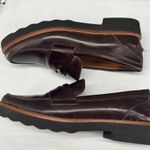 Coach Loafers Size 8 Indie Lug Sole Penny Brown Leather Shoes Photo 2