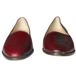 Cole Haan Italy Handmade Lizard Embossed Loafers Oxblood Burgundy Leather 7.5M Photo 2