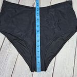 Aerie Black High Waisted Bikini Bottom Swimsuit Size L Photo 9