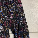 Marie Oliver  100% SILK LENNON BLOUSE MYSTIC ART MEDIUM BLACK Photo 5