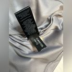 EXPRESS Sequin Gray Tank Top Split Flowy Back Stretch Cocktails Size Small Photo 9