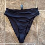SKIMS  Swim Mid Waist Bikini Bottom Onyx Size Small Photo 0