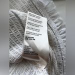 Free People  Solid babydoll Lolita Blouse Long Sleeve Top White ruched smock S Photo 8