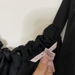 Victoria's Secret Victoria Secret black satin tie back romper sleepwear size XS Photo 4