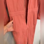 Madewell Zip Pocket Coverall Jumpsuit Rose Dust Size M Photo 5
