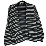 Madewell Grey Striped Slouchy Cardigan Sweater Womens Xs/S Oversized Boxy Boho Photo 0