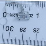 Sterling Silver 925 Clear CZ Lever Back  Earrings Photo 11