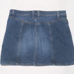 Vintage Y2K J.Crew Denim Mini Skirt-Size 6-Bareback-Medium Wash-Clean Girl Photo 3