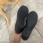 Fly London Sz 11 Black Leather Wedge Sandals Adjustable Ankle Strap Knot Detail Photo 9