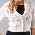 Cato  Cream Button-Up Cardigan Photo 7