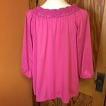 Vintage 70s hot pink muumuu tunic shirt Size XL Photo 4