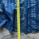 Elan  Women’s Navy Metallic Gold Arrow Print Balloon Bottom Maxi Dress Size Md Photo 4