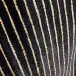 Windsor  black velvet and gold glitter pinstripe pencil dress, size S Photo 7