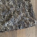 Anthropologie Vintage Animal Print Cotton Skort Brown Tan Black Size Medium Photo 2