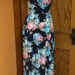 Elise’s Bright Floral maxi summer dress Blue Photo 4