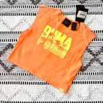 Puma x FENTY by Rihanna Orange Pop Graphic Crop Tank Photo 1