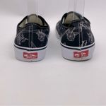 Vans Authentic Thank You Floral Black Women's Sneakers Color Black/White SZ 10.5 Photo 3