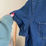 Eddie Bauer Button Down Jean Dress Short Sleeve Size XL Photo 5