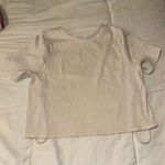 Blue Blush Cropped Open Back Shirt  Photo 2