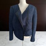 MARY KAY for Twinhill Blue Black Knit Jacket Dress Blazer Size 14 Photo 1