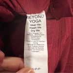 Beyond Yoga Heather Rib Frame Cropped pullover top in Red/Rosewood size small Photo 12