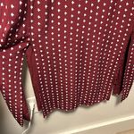 & Other Stories & OTHER STORIES Burgundy Printed Double Slit Midi Slip Dress, Size 4 Photo 4