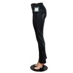 Norma Kamali Spat Leggings, Black Foil, Small Photo 5
