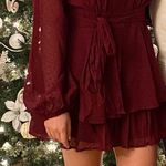 Showpo Bottom Of Your Heart Playsuit In Wine Photo 2