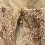 Vintage Silk Deadstock Elegant Gold Sequin Women's Corset Top gold floral Size XL Photo 6