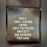 Apt. 9 Vtg black lambskin leather zip blazer jacket hand pockets lined stitch details L Photo 6