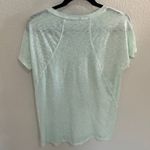 Athleta  Uptempo Tee Blue Green Heather V-Neck T-Shirt Size Small Photo 4