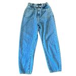 ZARA  high rise paperbag tapered elastic waistband jeans 4 Photo 2
