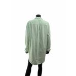 GapBody Green Striped 100% Cotton Long Nightshirt Sleep Shirt Women's M Photo 1