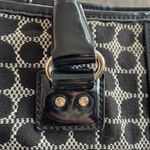 Kate Spade Classic Noel Daisy Shopper Tote Bag Jacquard Black Cream Patent Trim Photo 3