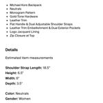 Michael Kors 🩷 mini Rhea pink tricolor convertible backpack Photo 14